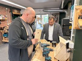 Besuch Samtgemeindebürgermeister Rehden: Praxisnahes Lernen trifft gelebte Zusammenarbeit