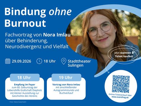 Bindung ohne Burnout – Vortrag von Nora Imlau im Sulinger Stadttheater